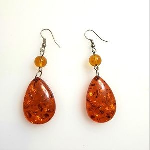 Beautiful amber earrings